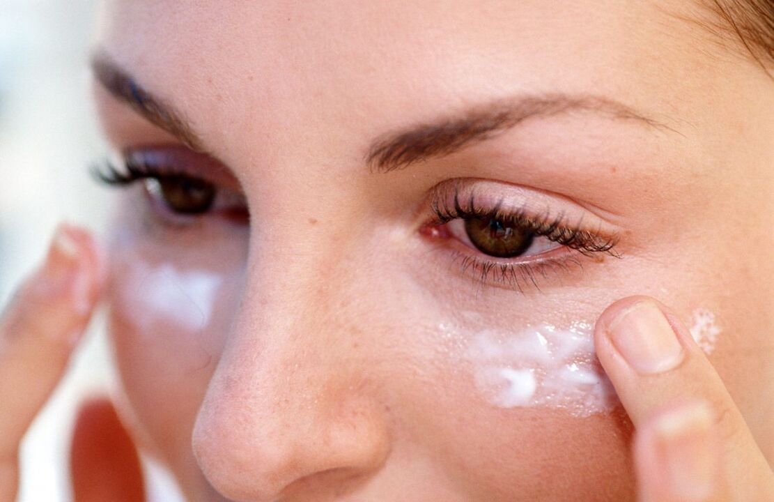 Apply eye cream to rejuvenate the skin around the eyes