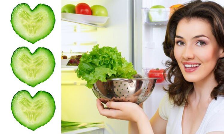 Girl with products in which cosmetics are prepared for facial skin regeneration